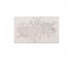Alfombrilla de baño Luis Beige/Plata 60x100 cm - Alfombra para cuarto de baño