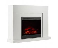Klarstein Blanca chimenea eléctrica simulación de llamas LED 750/1500 W 40m² bla