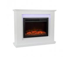Klarstein Salzburg Chimenea eléctrica 1000/2000 W InstaFire Mando a distancia Blanco