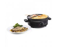 Klarstein Schwyz Plancha automática multifunción 4en1 800W Parrilla Crepera negro