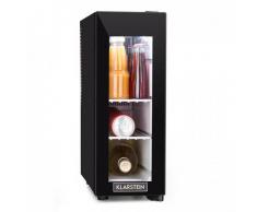Klarstein Frosty Nevera para vinos 13L 8-18 °C Puerta de vidrio 35 dB Compacta Negra