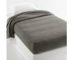 LA REDOUTE INTERIEURS Manta lisa semifunda nórdica de pura lana virgen Woolmark 350 g/m² GRIS