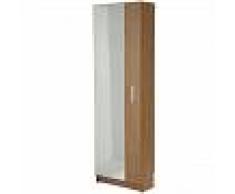 Mueble zapatero espejo Danubio 56AB Roble