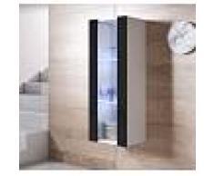 Armario colgante modelo Luke V2 (40x126cm) color blanco y negro
