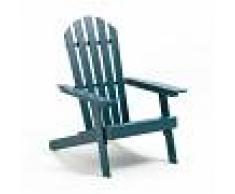 LA REDOUTE INTERIEURS Sillón de jardín estilo Adirondack con 3 posiciones, Zeda AZUL