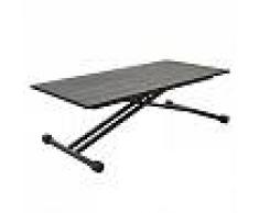 Duke Oferta Limitada Mesa de centro elevable Duke, efecto madera vintage