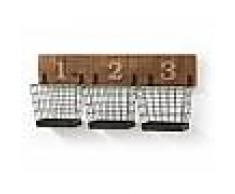 Organizador pared industrial basket