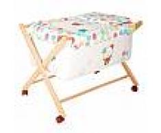 BABYLINE Mini cuna de madera de tijera serie 36