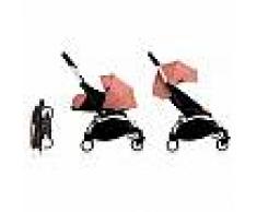 BABYZEN Cochecito Babyzen Yoyo 0+: Silla de Paseo YOYO+ color pack 6+ + Set recién nacido chasis blanco y tapizado ginger