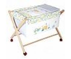 BABYLINE Mini cuna de madera de tijera serie 37
