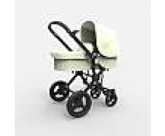BABY ACE Cochecito Baby Ace 042 Chasis Negro + Base Blanco Roto + Set Lona Fresh