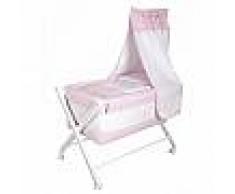 BABYLINE Mini cuna de madera de tijera serie 35. DOSEL NO INCLUIDO