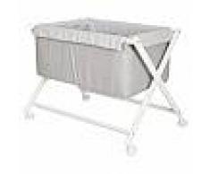 BABYLINE Minicuna de tijera de madera Gris topo Celeste