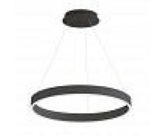 LEDBOX Lámpara colgante ringend 38w negro triac regulable ø60cm blanco neutro