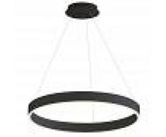LEDBOX Lámpara colgante ringend 46w negro triac regulable ø80cm blanco neutro