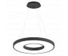 LEDBOX Lámpara colgante bering 70w negro triac regulable ø80cm blanco neutro