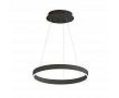 LEDBOX Lámpara colgante ringend 28w negro triac regulable ø40cm blanco neutro