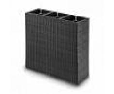Blumfeldt Triumflor Hydromaceta para tres plantas80x78x29 cm sistema de riego gris antracita