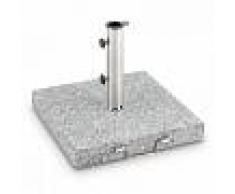 Blumfeldt Schirmherr 30SQ Base para sombrilla 30 kg Terraza Granito Gris Pulido