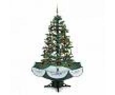 OneConcept Everwhite Árbol de Navidad con sistema de nevado 180cm LED Música Adornos Verde