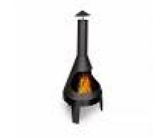 Blumfeldt Hidalgo brasero chimenea de jardín Ø55 cm / 2 en 1 parrilla Ø 42 cm acero