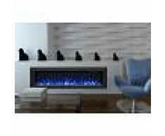 Kamin Klaus SL CHIMENEA ELÉCTRICA CON MARCO METAL NEGRO MUNICH 72 183cm