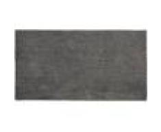 benuta PLUS Alfombrilla de baño Lahty Gris oscuro 60x115 cm - Alfombra para cuarto de baño