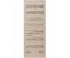 benuta PLUS Alfombra de pasillo para cocina Kitchen Beige/Gris 80x200 cm - Alfombra fácil de limpiar