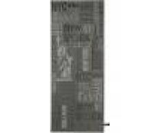 benuta PLUS Alfombra de pasillo para cocina Kitchen Gris oscuro 80x200 cm - Alfombra fácil de limpiar