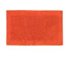benuta PLUS Alfombrilla de baño Loops Naranja 60x100 cm - Alfombra para cuarto de baño
