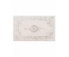 benuta PLUS Alfombrilla de baño Luis Beige/Plata 80x150 cm - Alfombra para cuarto de baño