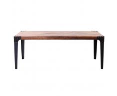 Mesa de comedor industrial acero y madera L200 MADISON