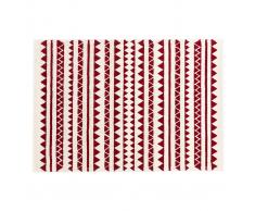 Alfombra con motivos gráficos rojo 120 x 170 cm TAYA