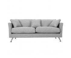 Sofá diseño 3 plazas diseño gris claro VOLUPT