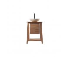 Mueble de baño: mueble teca (sin lavabo) ALIOH