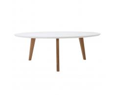 Mesa de centro redonda L100 cm blanco EKKA