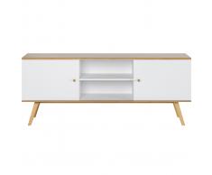 Aparador nórdico blanco y madera clara L180 cm GOLA