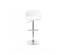 Taburete de bar diseño blanco JESSY