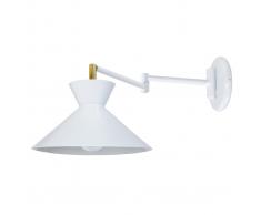Aplique de pared articulado diseño blanco LEEDS