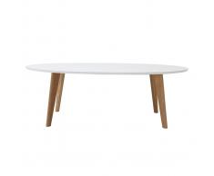 Mesa de centro diseño blanco L120 cm EKKA