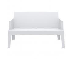 Banco de jardín diseño blanco LALI