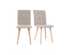 Silla diseñonatural y madera lote de dos HORTA