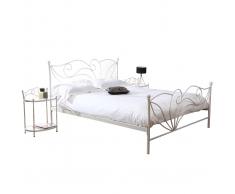 Cama barroca blanca 160x200 VENEZIA