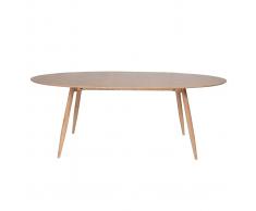 Mesa de comedor oval Table à manger ovale frêne naturel L200 BALTIK