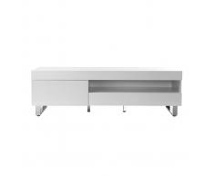 Mueble TV diseño lacado blanco MELHA