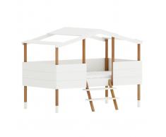 Cama cabaña infantil y somier infantil 90x190cm PILOTI