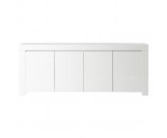 Aparador diseno 4 puertas lacada blanco ERIA