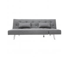 Sofá convertible tapizado gris oscuro LEONARD