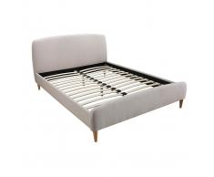 Cama nórdica 160 x 200cm tejido beige NIELS