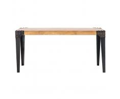 Mesa de comedor industrial acero y madera L160 MADISON